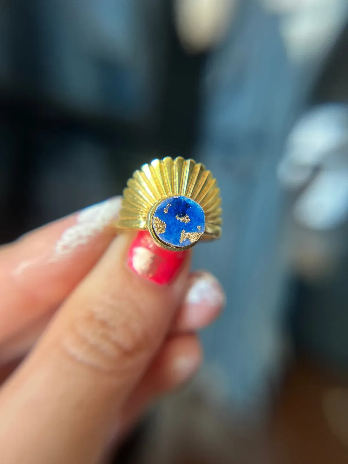 Original Art Ring — Royal Blue, by Kelly Aiken